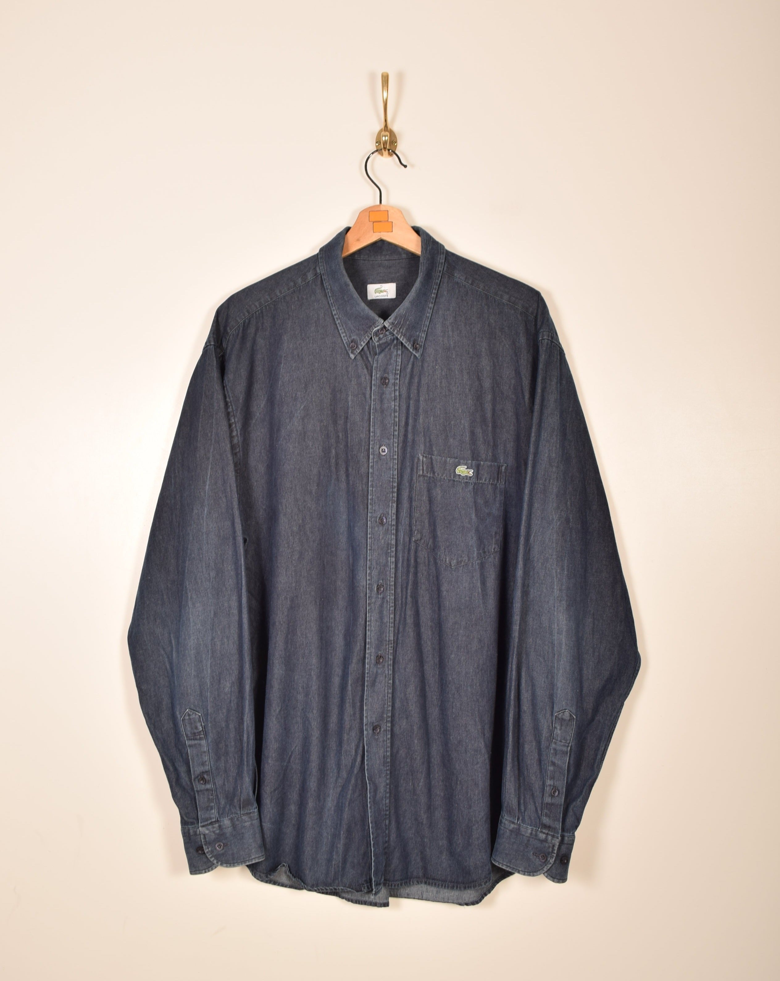 Lacoste Denim Vintage Shirt (XL) FROM THE BLOCK VINTAGE