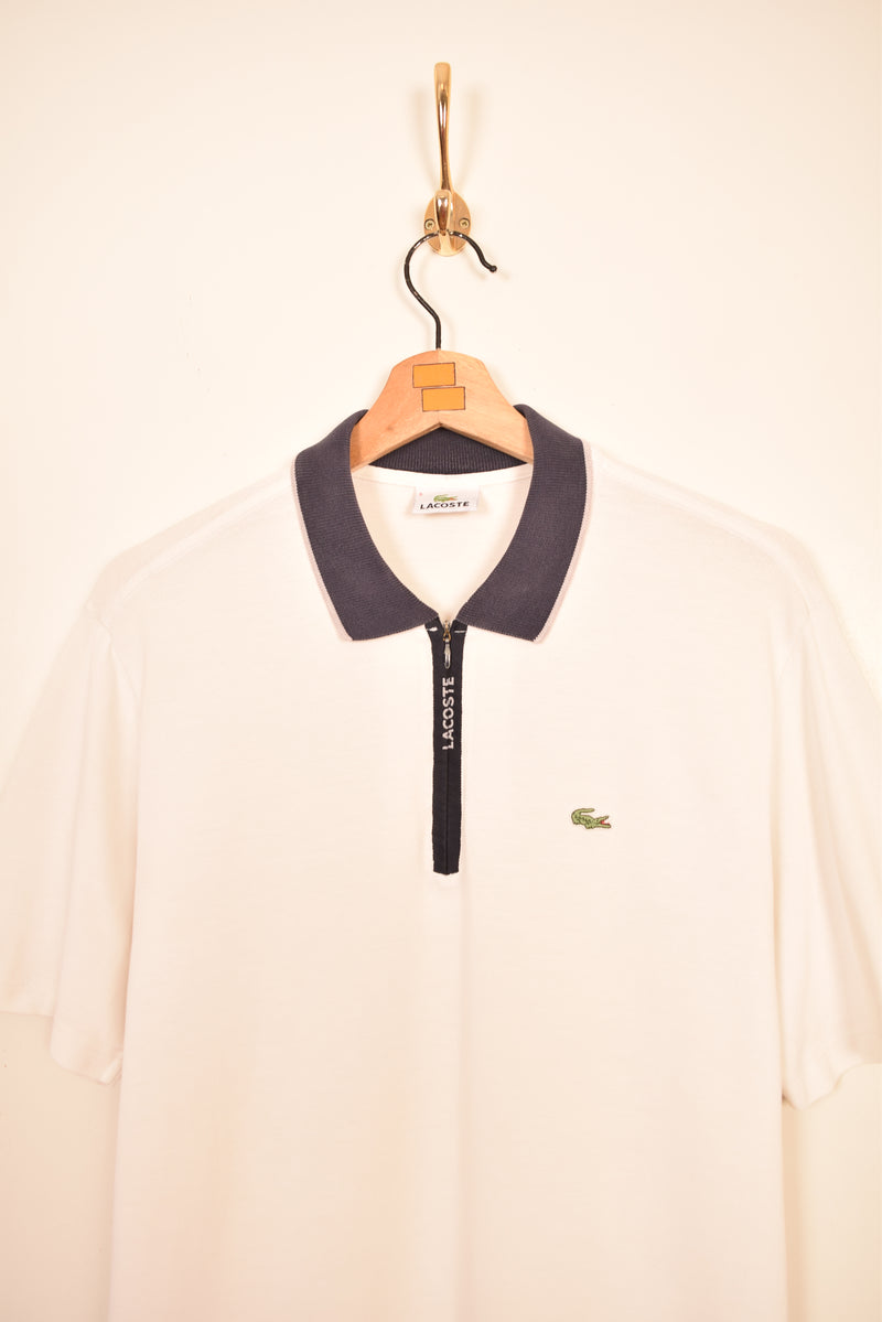 Lacoste Vintage Zip Polo Shirt (L)