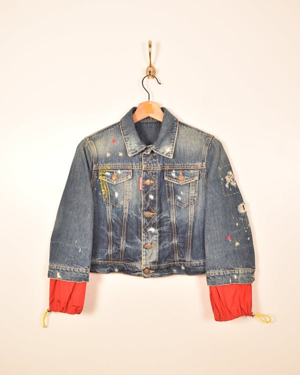 Dsquared2 Cropped Denim Woman Jacket (S)