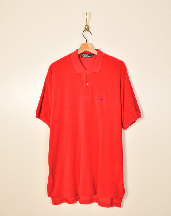Rare Polo Ralph Lauren Vintage Towel Polo Shirt (XL)