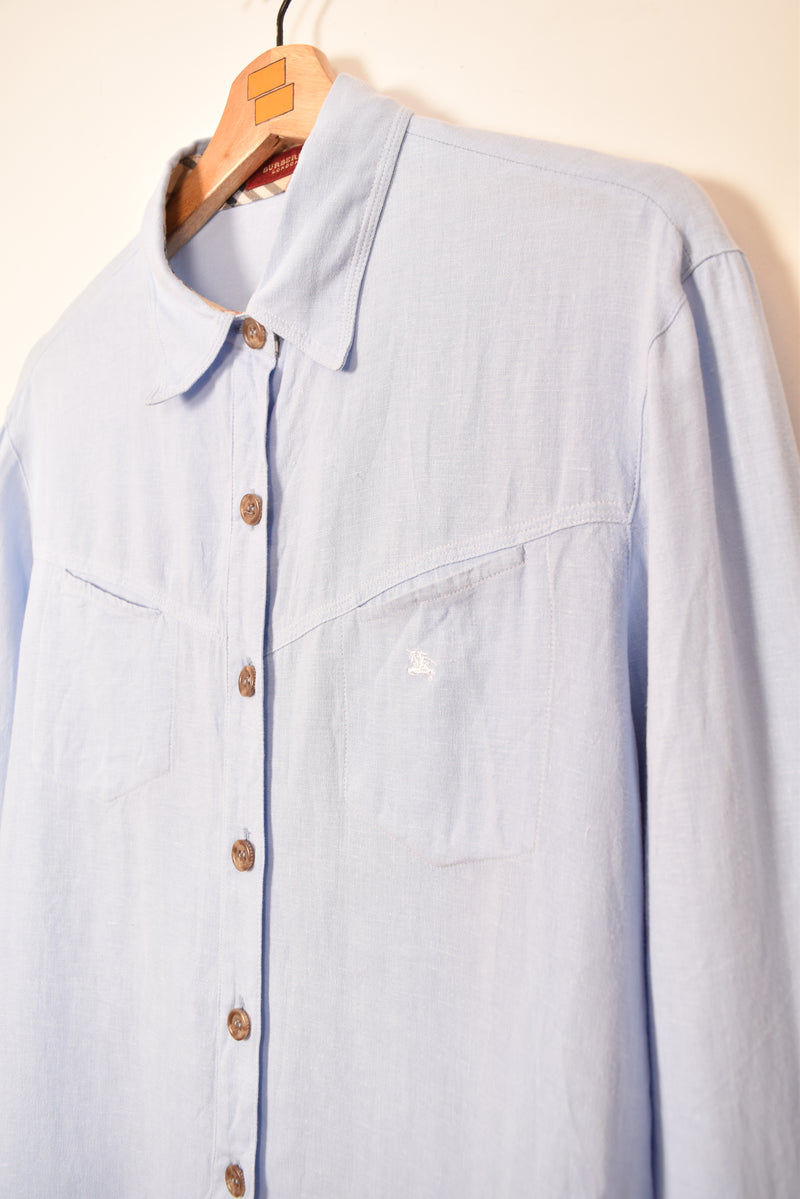 Burberry Vintage Woman Linen Shirt (L)