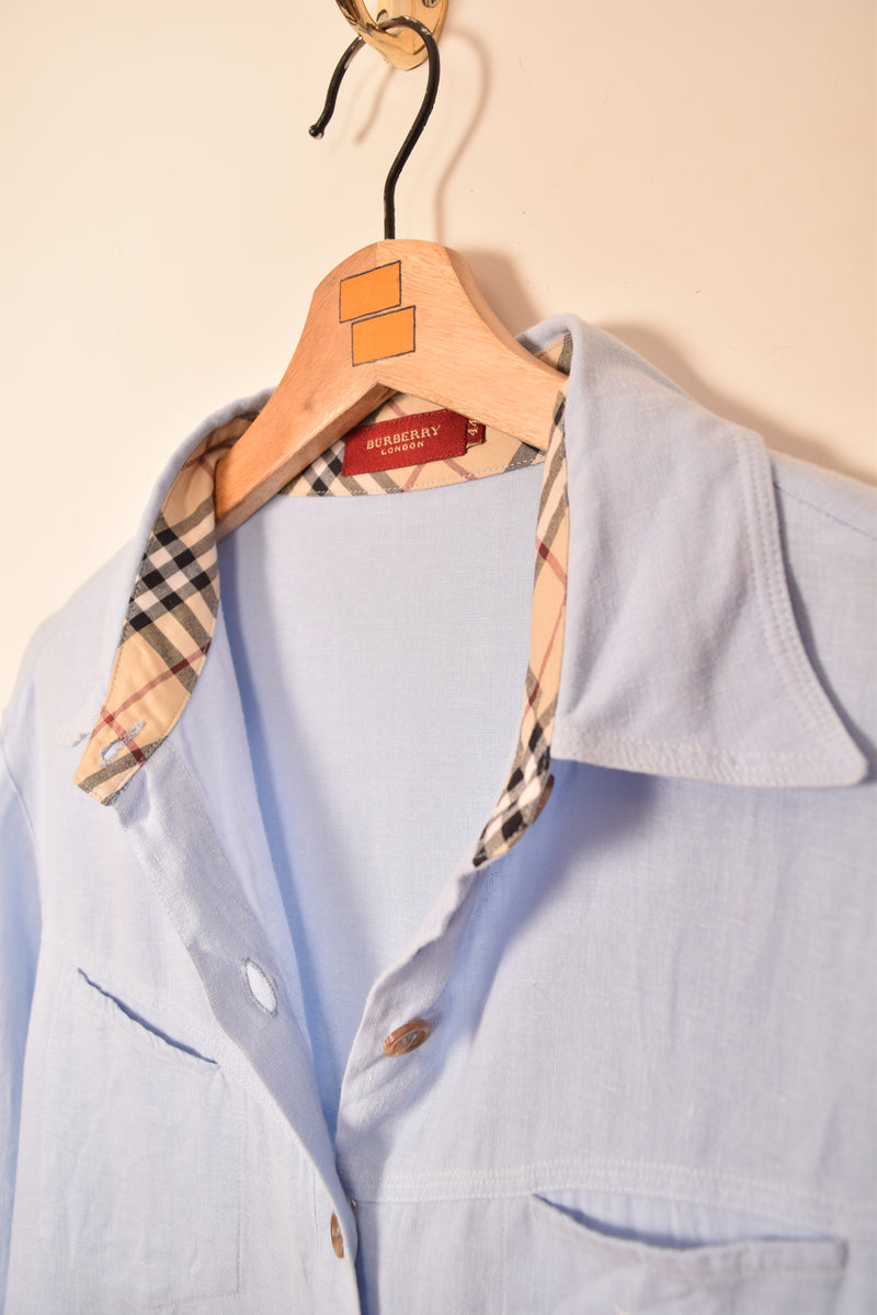 Burberry Vintage Woman Linen Shirt (L)