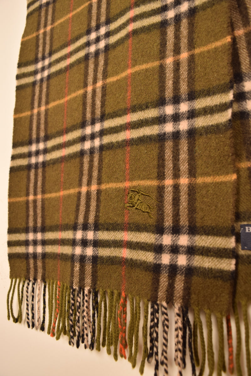 Burberry Green Nova Check Scarf