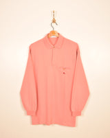 Burberry Vintage Long Sleeve Polo Shirt (M)