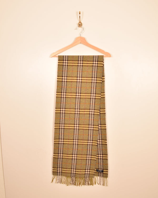 Burberry Vintage Green Nova Check Scarf