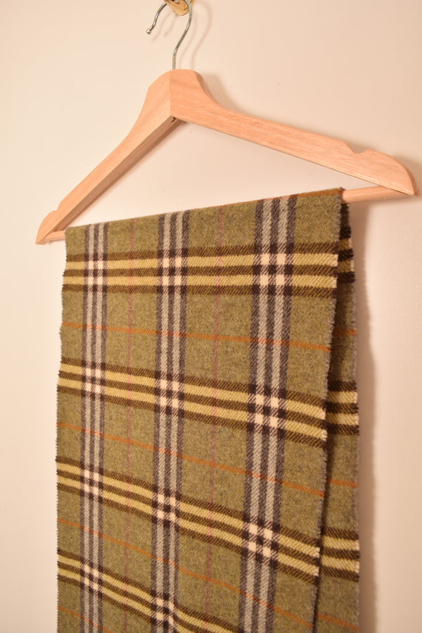 Burberry Vintage Green Nova Check Scarf