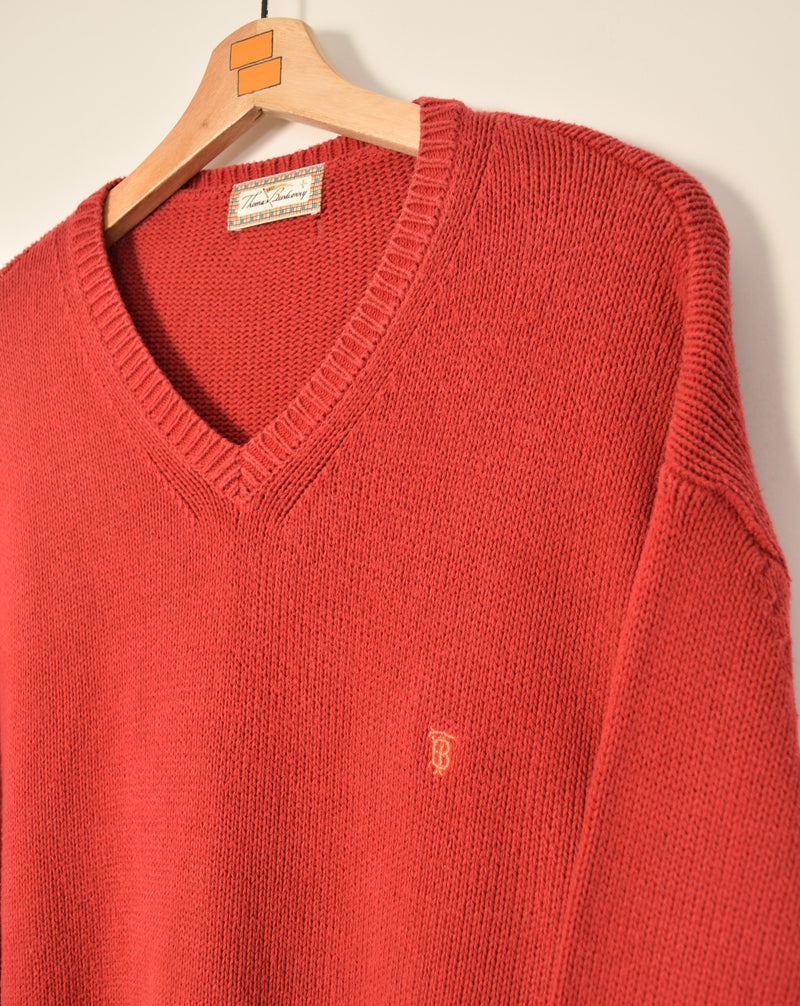 Thomas Burberry Vintage Knitted Sweater (XL)